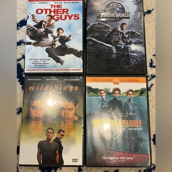 Wildthings Without a Paddle The Other Guys Jurassic World DVD Bundle - Picture 1 of 5